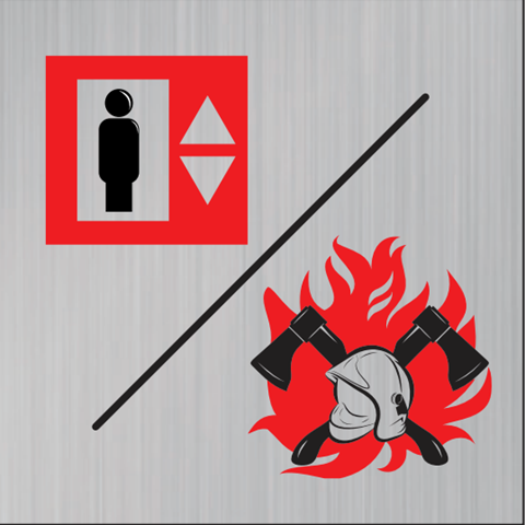 Pictogramme Ascenseurs/Pompiers